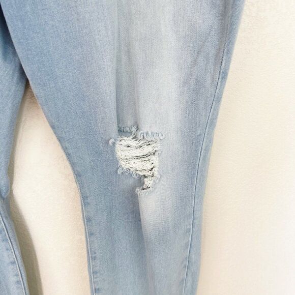 Good American Light Wash Denim Jeans Good Legs Crop - Picture 4 of 10